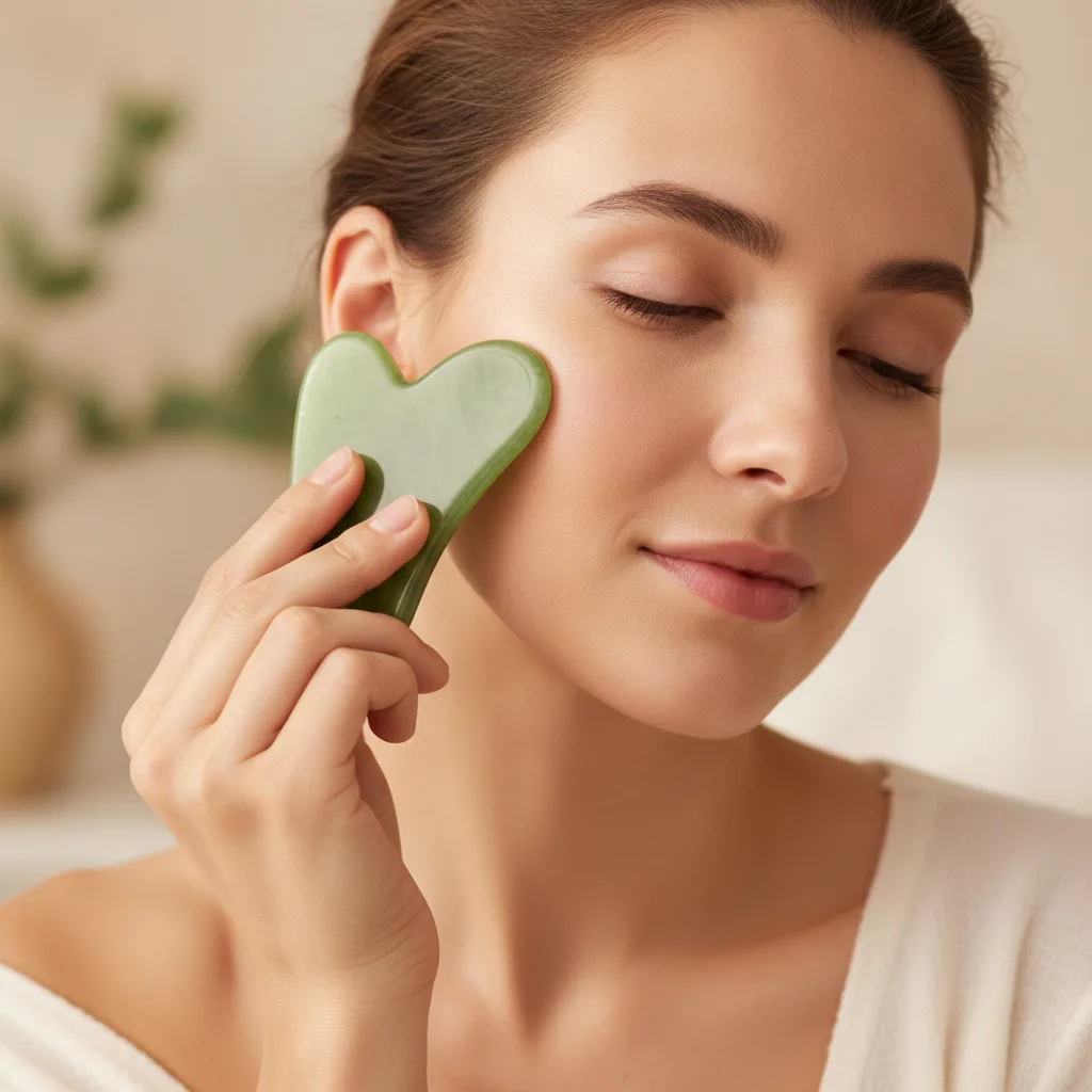 Gua sha glow finish